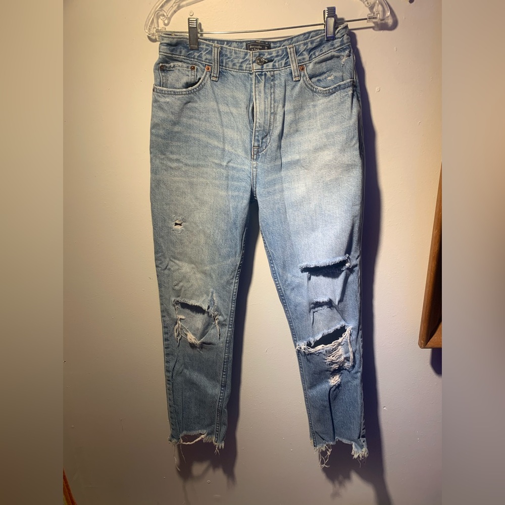 Abercrombie and Fitch ripped jeans